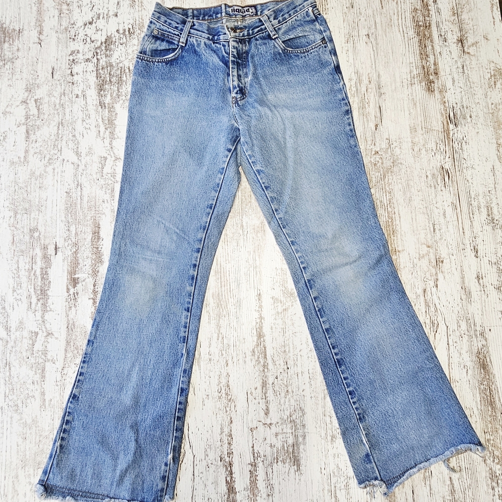 Vintage Liquid X Womens Jeans Size 9 Y2K 90s Denim Flare Bootcut